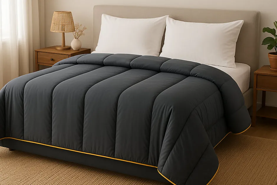 Mortreux Couette Tempérée Gris Foncé - 2 Personnes 240x260 - 10403