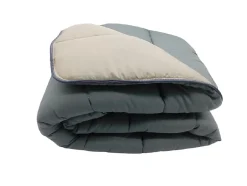 Mortreux Couette tempérée Gris foncé / taupe - 1 personne 140 x 200 - 17292 New