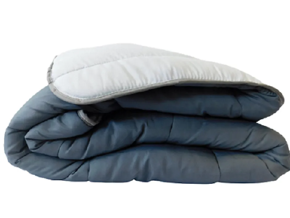 Mortreux Couette Tempérée Gris Foncé/gris Clair - 1 Personne 140 x 200 - 20725