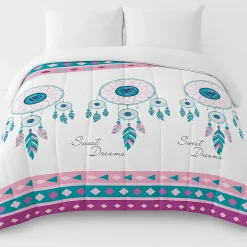 Mortreux Couette tempérée imprimée attrape rêve couleur - 2 personnes 220 x 240 - 10345