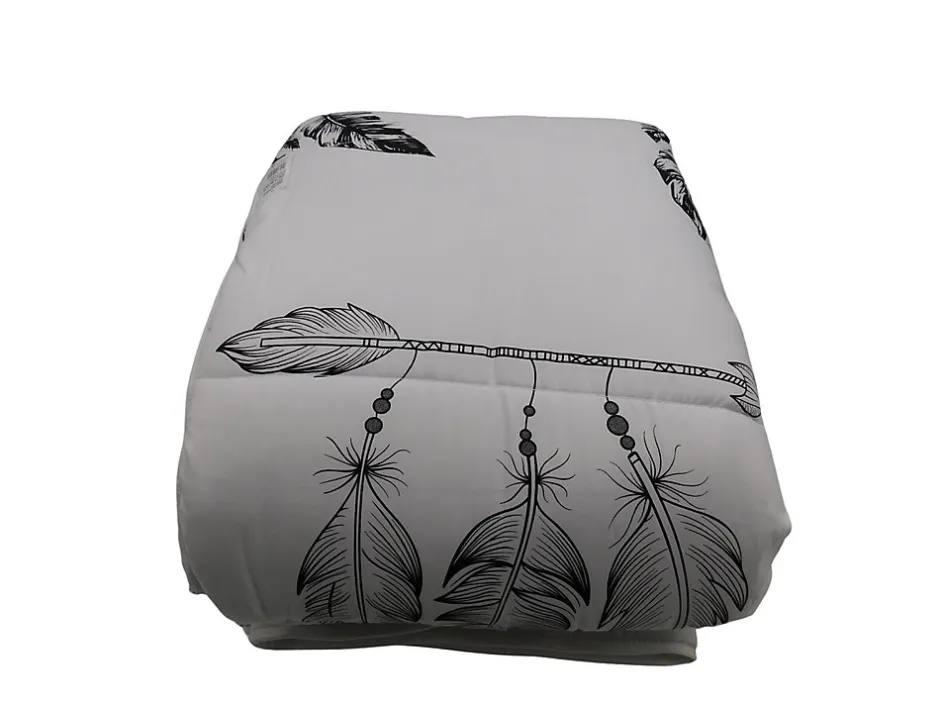 Mortreux Couette tempérée imprimée attrape rêve noir - 2 personnes 240 x 260 - 10743