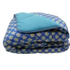 Mortreux Couette tempérée imprimée D-tox / uni bleu - 2 personnes 220 x 240 -
