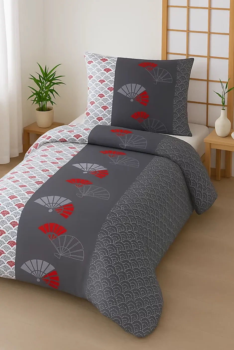 Mortreux Couette Tempérée Imprimée Eventail - 1 Personne 140x200 - 20482 New