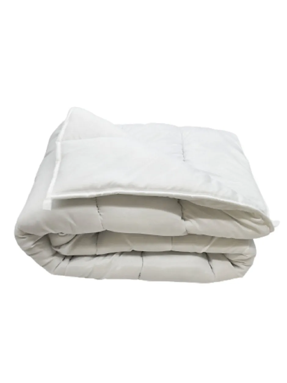 Mortreux Couette tempérée microfibre blanche - 1 personne 140 x 200 - 16061