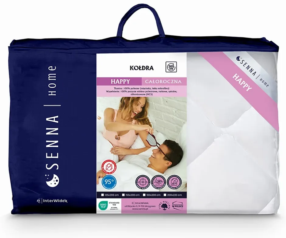 Senna Home Couette toutes l'année 135x200 HAPPY Discount