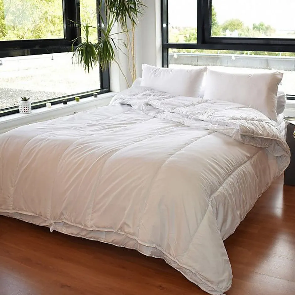 Bleu Calin Couette toutes saisons microfibre 240 x 260 cm pour lit "King size" Sale