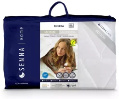 Senna Home Couette toutes saisons 135x200 COTON, Blanc