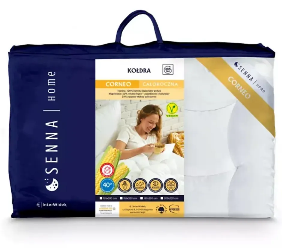 Senna Home Couette toutes saisons 200x220 CORNEO Blanc