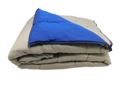 Mortreux Couette ultra légère Bleu foncé / Taupe - 2 personnes 220x240 - 14032-2