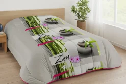 Mortreux Couette Ultra Légère Imprimée Zen - 1 Ou 2 Personnes 200 x 200 - 20174