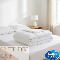 Sweetnight Couette 220x240 cm - Pour Lit 2 Personnes - Enveloppe en Coton - Légère - Sans Traitement New