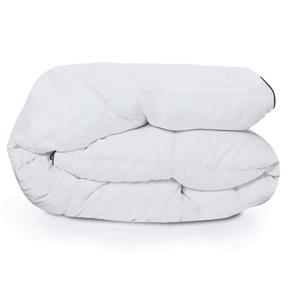 IDMarket Couette 220x240 CM AELA blanche en plume d'oie anti acarien 500 gr