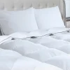 IDMarket Couette 220x240 CM AELA en plume d'oie anti acarien 500 gr + 2 oreillers