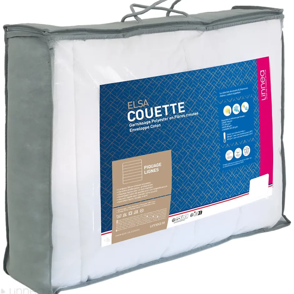 Linnea Couette 200x200 cm hiver ELSA garnissage fibre polyester 400g/m2 Best