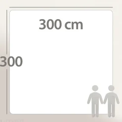 Linnea Couette 300x300 cm hiver VELAY LUXE garnissage naturel duvet d'oie 300g/m2