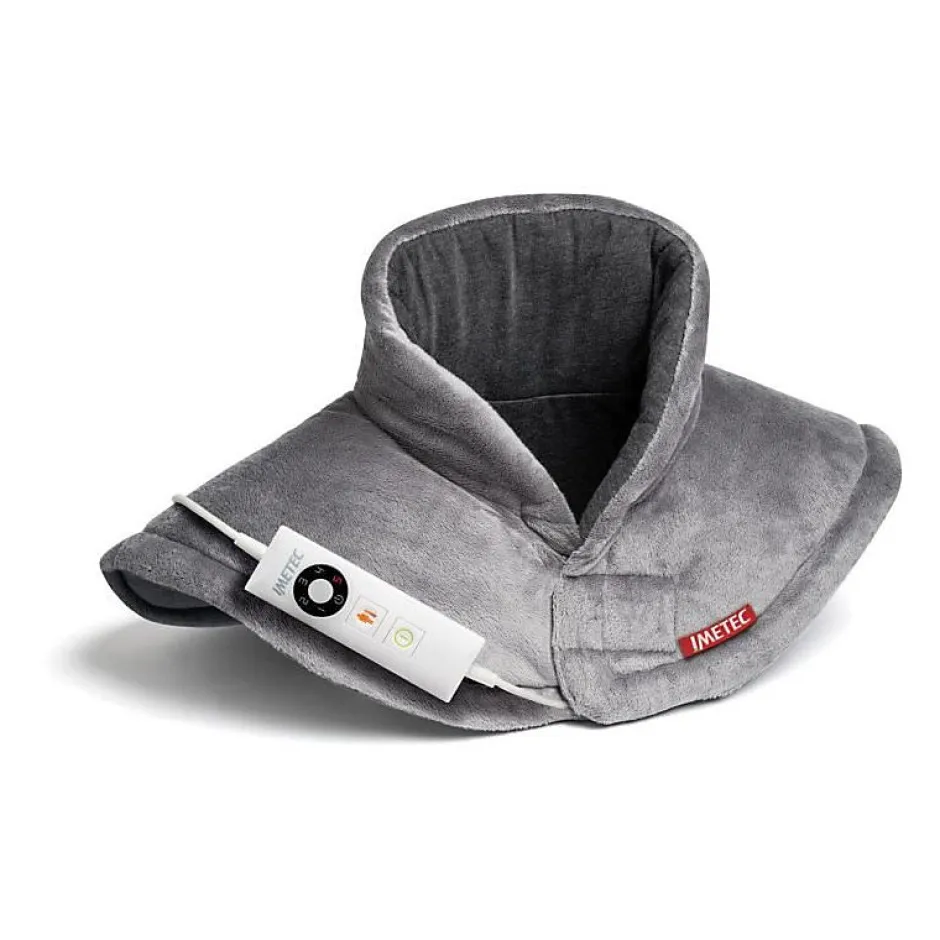 Imetec Coussin Chauffant - - Cervical - Tissu Hypoallergénique - 5 Températures - Lavable en Machine