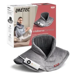 Imetec Coussin Chauffant - - Cervical - Tissu Hypoallergénique - 5 Températures - Lavable en Machine