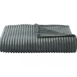Linnea Couverture 100% polyester 240x300 cm microvelours DOLCE vert argile