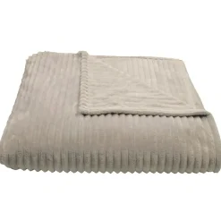 Linnea Couverture 100% polyester 240x260 cm microvelours DOLCE beige ivoire