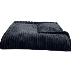 Linnea Couverture 100% polyester 220x240 cm microvelours DOLCE gris acier