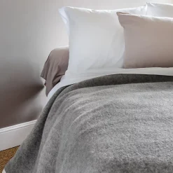 Linnea Couverture 100% pur laine vierge 240x260 cm PASTORALE blanchie Best