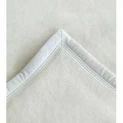 Toison d'Or Couverture 100% Pure Laine Vierge Double face "Volta" 500 gr/m² - Volta Naturel Blanchi - 240 x 300 cm