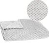 Springos Couverture - - 150x200 cm - Polyester 100% - Gris clair - Douce et chaude