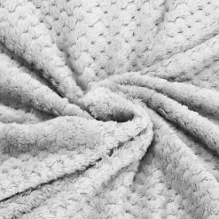 Springos Couverture - - 150x200 cm - Polyester 100% - Gris clair - Douce et chaude