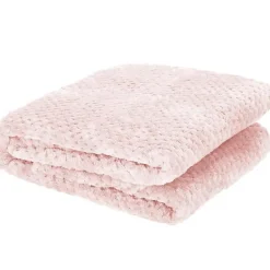 Springos Couverture - - 200x220 cm - Douce - Rose - Polyester avec texture Best
