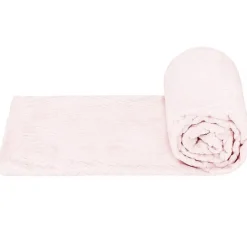 Springos Couverture - - 200x220 cm - Rose pastel - Zigzag - Douceur et chaleur