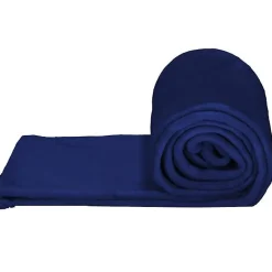 Springos Couverture - - 200x220 cm - Bleu royal - 100% polyester - Douce et chaude