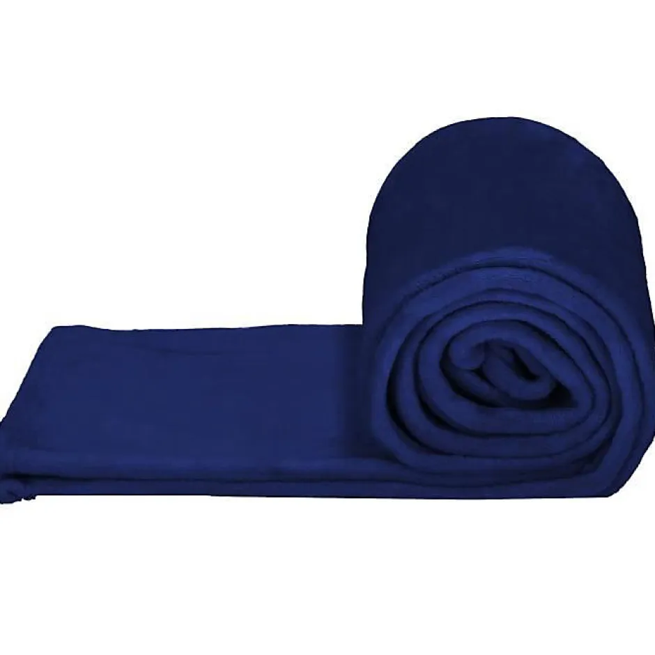 Springos Couverture - - 200x220 cm - Bleu royal - 100% polyester - Douce et chaude