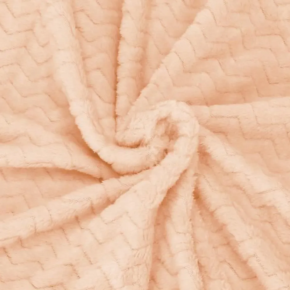 Springos Couverture - - Zigzag - 130 x 180 cm - Polyester - Douce et chaude Outlet