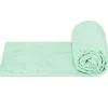 Springos Couverture - - Zigzag - 70 x 160 cm - Polyester - Vert pastel
