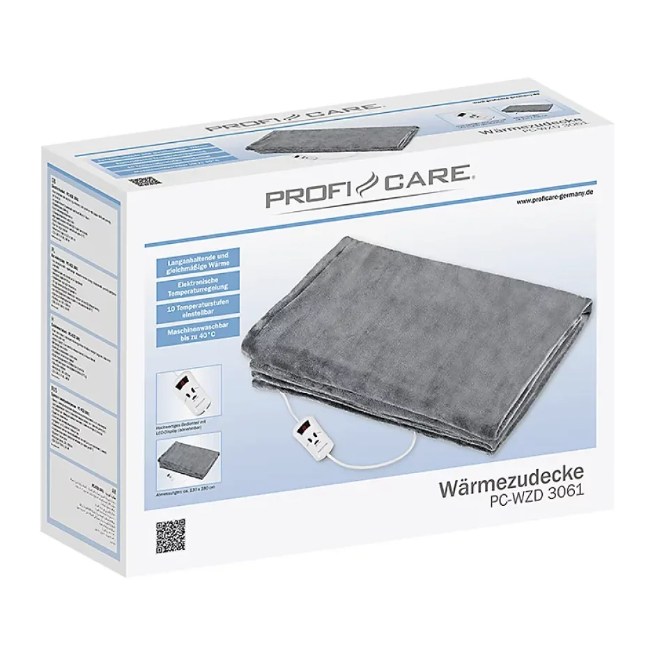 Proficare Couverture chauffante PC-WZD 3061 Gris Discount