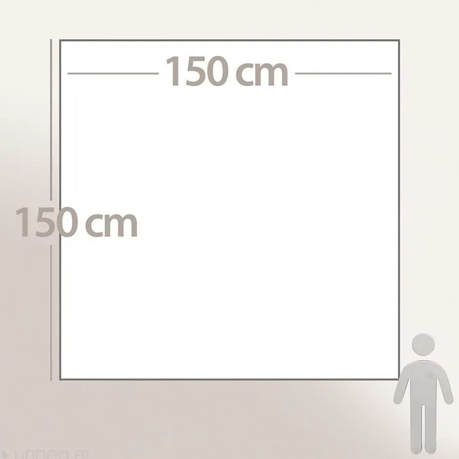 Linnea Couverture courtepointe en mousseline de coton 150x150 cm + 5 cm ELZA marron foin New