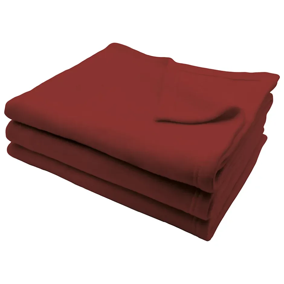Toison d'Or Couverture en polaire confort (180x220 cm - Terracotta) New