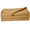 Couverture en polaire unie (180x220 cm - Sable) Discount