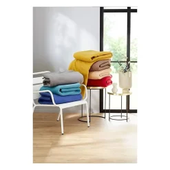 Poyet Motte Couverture en polaire unie (220x240 cm - Sable) Clearance