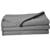 Couverture en polaire unie (240x260 cm - Argent)