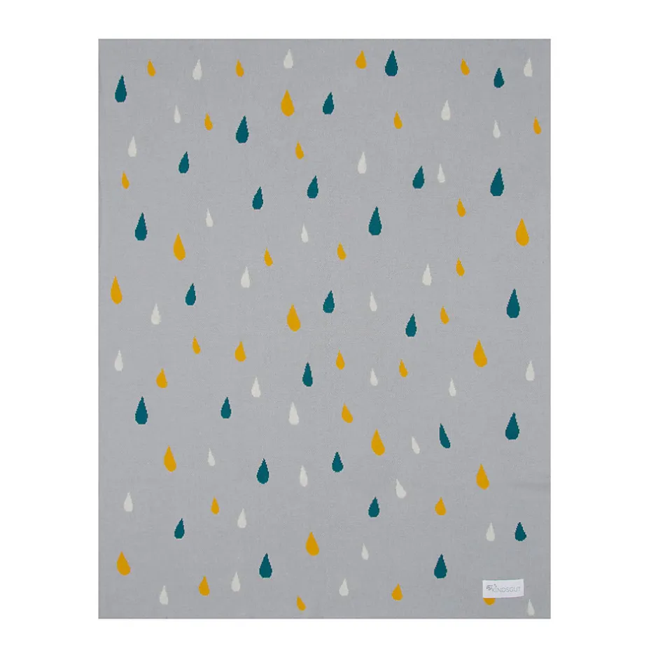 Kindsgut Couverture enfant gouttes 100 x 80 cm