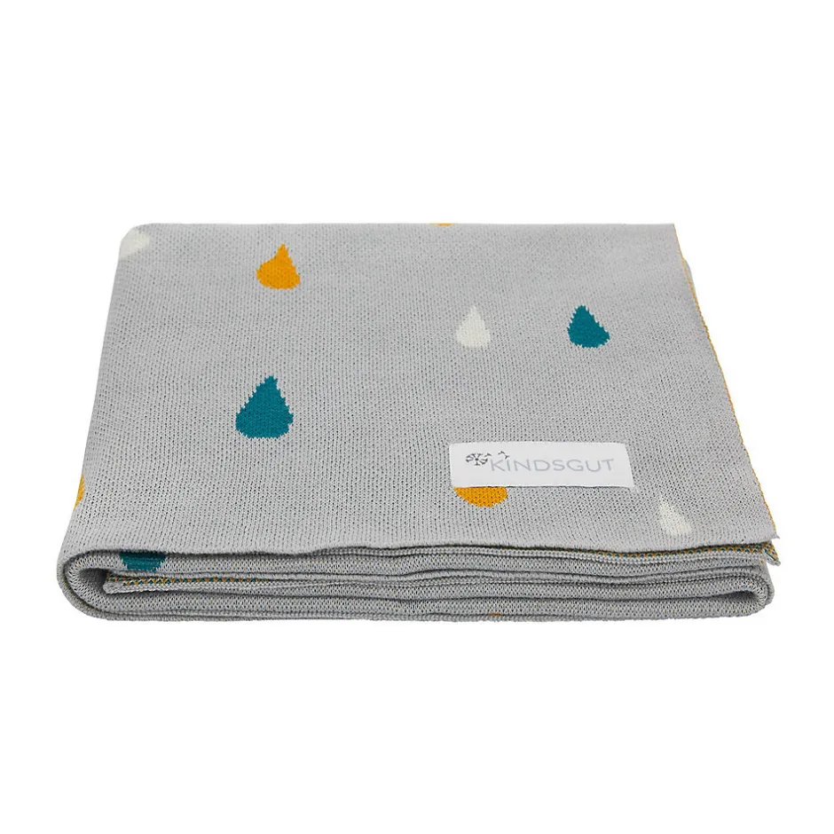 Kindsgut Couverture enfant gouttes 100 x 80 cm