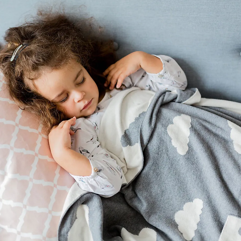 Kindsgut Couverture enfant nuages 100 x 80 cm Clearance