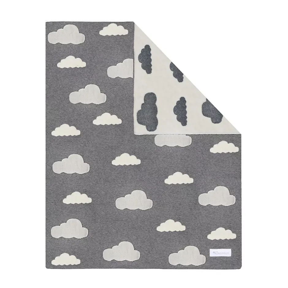 Kindsgut Couverture enfant nuages 100 x 80 cm Clearance
