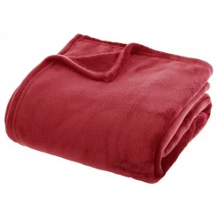 Atmosphera Couverture flanelle 180 x 230 cm - Rouge Best