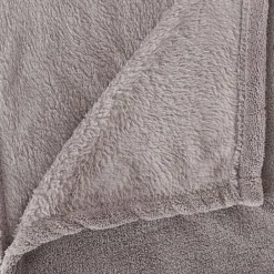 Atmosphera Couverture microfibre 180 x 230 cm - Gris clair