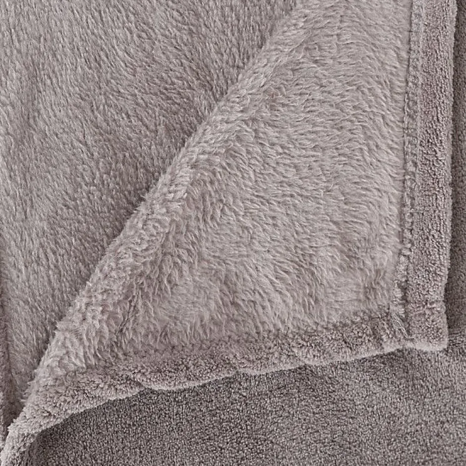 Atmosphera Couverture microfibre 180 x 230 cm - Gris clair