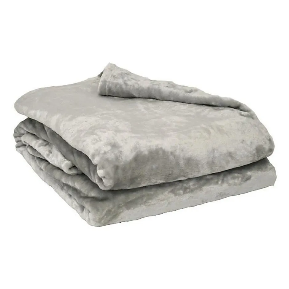 Toison d'Or Couverture microflanelle 180x220 cm perle