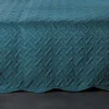 Linder Couverture molletonné surpiquage graphique (150x150 cm - Bleu Foncé) Clearance