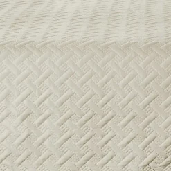 Linder Couverture molletonné surpiquage graphique (150x150 cm - Beige) Online